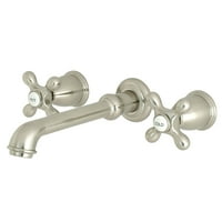 Kingston Brass KS7128A Engleska Country Country Courd Wall Mount Boucet slavina za kupaonicu, brušeni nikl