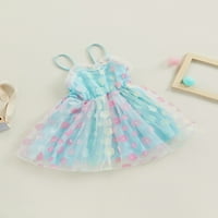 Calsunbaby Kid Girls Ljeto Princess Haljina Casual Tulle Haljina 3D odijela za cvijeće bez rukava