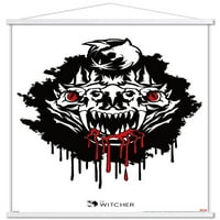 Netfli Witcher sezona - Bazilisk Glavni zidni poster sa drvenim magnetskim okvirom, 22.375 34