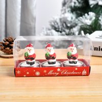 Bo Božićne Svijeće Santa Claus Snjegović Višenamjenski Oslikani Borovi Konusi Ukras Svijeće Božić Craft Pokloni