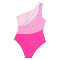 Ersazi klirens kupaći kostim žene visokog struka Bikini ramena utakmica boja slatka visokog struka Jednodijelni