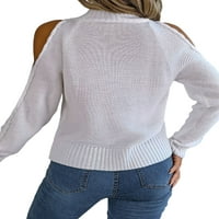 Prednjeg swwalk-a Jumper vrhovi džemper s visokim vratom Pleteni džemperi Dame dame ugodno pulover sa