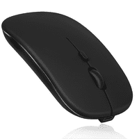 2.4 GHz i Bluetooth punjivi miš za Gionee P Bluetooth bežični miš dizajniran za Laptop Mac iPad pro računarski Tablet Android Ponoćna Crna