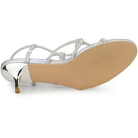 Jedinstvene povoljne ženske sandale za mačje štikle sa remenima od rhinestona