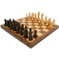Šahovska ploča Rezervirajte se stil s staunton šahovskom šahovskom šahom