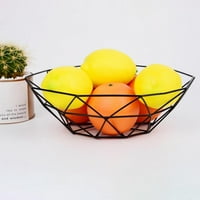 Monfince Simple Iron Fruit Basket Nordic Style Home dnevni boravak Fruit Plate Storage Black 9.8