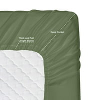 Kolekcionarska lista sa dodatnim jastučnicima, dubokim džepovima opremljeni lim, meka mikrofibra,