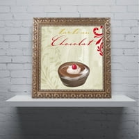 Zaštitni znak Likovna umjetnost Tartes Francais, Chocolat Umjetnost platna u boji pekarski Zlatni okićeni