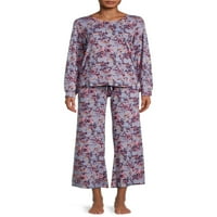 Jessica Simpson ženski cvjetni Top i pantalone Set za spavanje, 2 komada