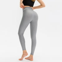 Viadha Pantalone Za Jogu Ženske Sportske Yoga Plisirane Pantalone Vežu Obojene Pantalone Sa Visokim Strukom