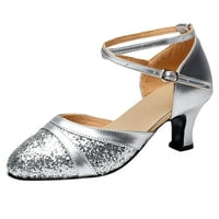 Miayilima Silver High Heels za žene Latinski sekvi na društvenim cipelama Dance cipele za ples ples ples