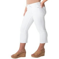 Silver Jeans Co. Najtraženije ženske ravne Crop farmerke srednjeg rasta, veličine struka 24-36