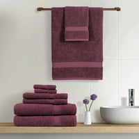 Addy Home Economic kolekcija upijajući i meki Set ručnika s niskim uvijanjem-bordo