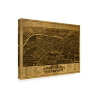 Red Atlas Designs 'Youngstown OH 1882' Canvas Art