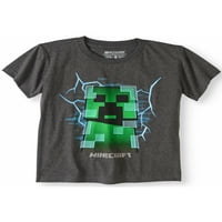 Minecraft Kratki Rukav Naplaćena Puzava Grafička Majica