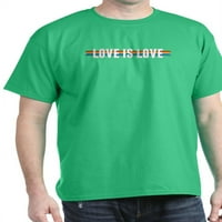 CafePress-Love Is Love Ribbon T-Shirt- Pamuk T-Shirt