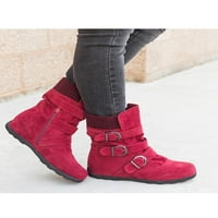Kesitin ženske dame zimske čizme Ležerne cipele na otvorenom ANTI-kliznu cipele za šetnju žena Mid Calf Boots Fashion modne čizme Platform Boots okrugli topla čizma