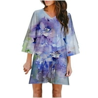 Zodggu štednja ljetne plaže haljine za žene cvjetni Print Trending meka svjetlost Swing Moda Laides Midi