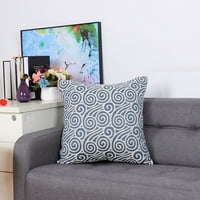 Poklopac jastuka u geometrijskom stilu PiccoCasa 18 x18 jastuk, plava-1