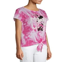 Disney ženska Minnie Mouse kravata prednja grafička majica