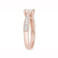 Carat T. G. W. stvorio je zaručnički prsten od bijelog safira i dijamantskog akcenta od ružičastog srebra