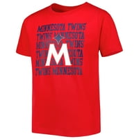 Mladi Red Minnesota Twins Reponovi Logo Majica