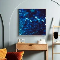 Plavi sjaj Shine Canvas Zidna umjetnost bez uokvirenog, kvadratna verzija Zidni dekor Modern Home Decoration