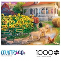 Buffalo igre 1000 komada Zemlja Život Frage Flower Pups Slagalica