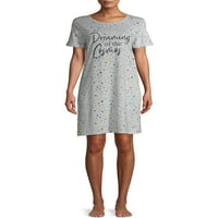 Mir, ljubav i snovi ženske kratke rukave pidžama sleep Shirt