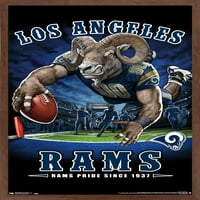 Los Angeles Rams - Završni zona zidni poster, 14.725 22.375 Uramljeno