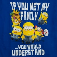 Despicable Me Ako Ste Upoznali Moju Porodicu Grafički Posada Vrat T-Shirt