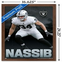 Las Vegas Raiders - Carl Nassib Zidni Poster, 14.725 22.375