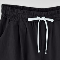 Hlače za ženske ležerne ljeto Visoki struk printila pamučne posteljine plus veličine kratke hlače na plaži