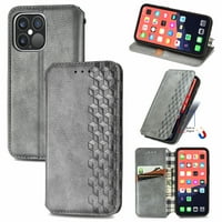 iPhone CASE, iPhone Pro CASE, PU kožni TPU novčanik s držačem kartice Kickstand Skriveni magnetski adsorpcijski