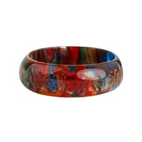 Baocc dodatna oprema bendovi akrilni prsten prstenovi Rainbow ženski prsten stil jednostavni oblaci prsten
