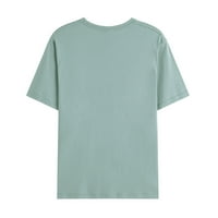 Bluza za muškarce klirens Muška Casual Moda okrugli vrat pulover prostor Print T-Shirt kratki rukav Tops Rollbacks plava 6