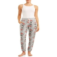 Disney ženske i ženske Plus Mickey Mouse pidžama gležanj pidžama pantalone