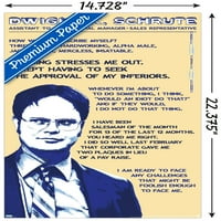 Ured-Dwight Schrute-Citira Zidni Poster, 14.725 22.375