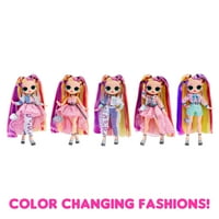 Iznenađenje OMG Sunshine boja Promjena zvjezdane gurl modna lutka sa promjenom boje kose i mode i višestruke