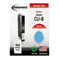 Remanued Innovera IVRCLI8C Cyan Cartridge, zamjena za Canon 0621B