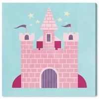 Piste Avenue Fantasy i Sci-Fi Wall Art Canvas Print 'Petite dvorac' bajke - ružičasta, plava