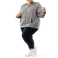 Atletički djeluje ženska plus veličina lagana zip-up hoodie