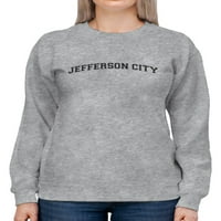 Slogan: Jefferson City dukserirt-GOATSDEALS dizajnira, ženska 3x-velika