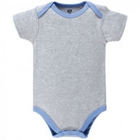 Hudson bebi novorođenčad pamučni bodysuits 5pk, mali istraživač, 9- mjeseci