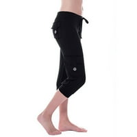 Whlbf Yoga pantalone za žene Plus Size, žene vježbaju out helanke sa rastezljivim strukom Pocket Yoga
