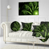 Dizalandski čudan zeleni cvijet - cvjetni jastuk za bacanje - 12x20