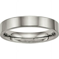 Titanium polirani ravni komforni prsten