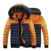 FESFESFES Fleece kaput za muške modne pada i zimska šivanje topla kapuljača kapuljača Pamučna odjeća prodaja na klirensu