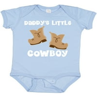 Inktastic Daddys Little Cowboy Western Boots Boys Poklon Baby Boy Bodi
