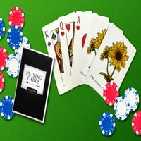 Pleasanton, Kalifornija, Prairie Sunflower, Lantern Press, Premium karte za igranje, špil karata sa džokerima,